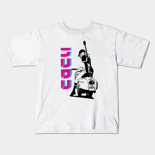 FLCL - Haruko Neon Kids T-Shirt by waveformUSA